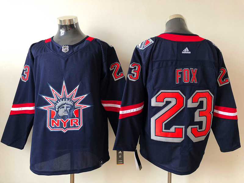 Men's New York Rangers Adam Fox #23 Navy Jersey